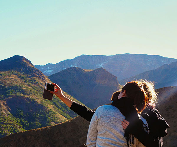 Mountain selfie